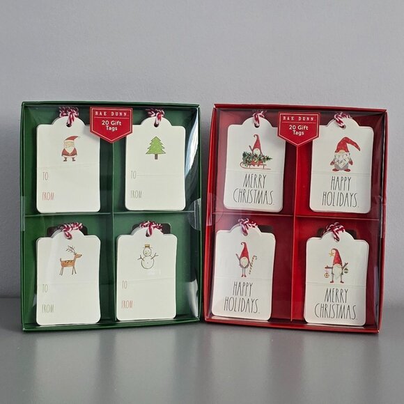 NEW - Rae Dunn Christmas Gift Tags - Picture 1 of 3